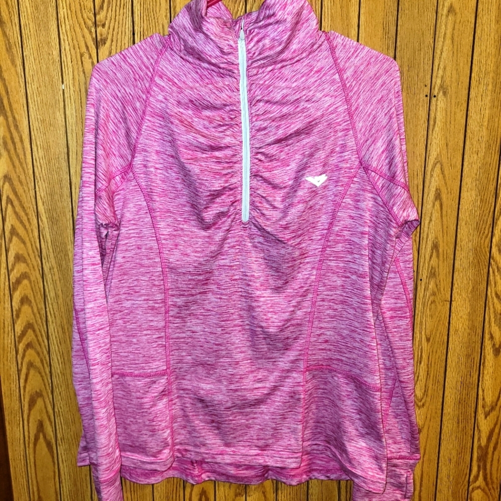 Pony Quarter Zip Pullover with Thumbholes